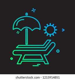 Picnic icon design vector 