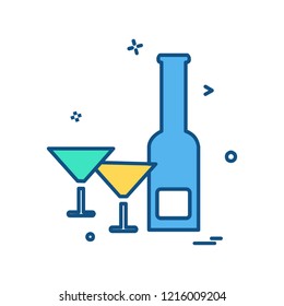 Picnic icon design vector 