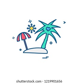 Picnic icon design vector