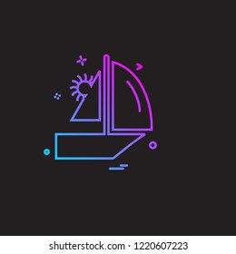 Picnic icon design vector