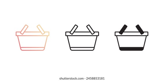 Diseño de icono de picnic con fondo blanco ilustración de stock
