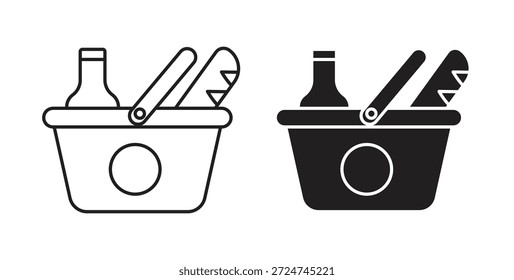 Icono de picnic. cartel plano lleno para concepto móvil y Diseño web