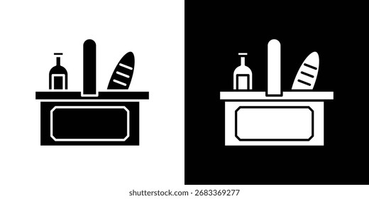 Diseño plano de icono de picnic. Eps 10