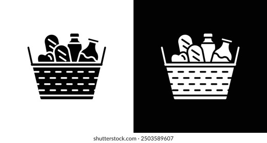 Picnic icon Flat vector set outline