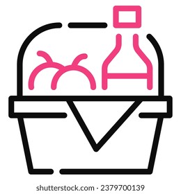 Picnic Icon illustration, for uiux, web, app, infographic, etc