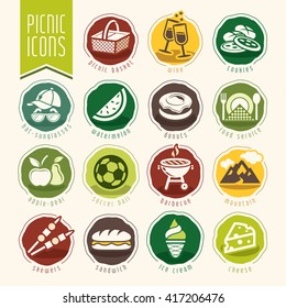 Picnic icon set