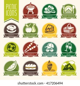Picnic icon set