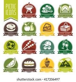 Picnic icon set