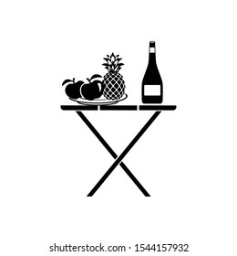 picnic icon trendy flat design