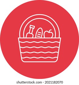 Picnic icon vector image. Can also be used for web apps, mobile apps and print media.