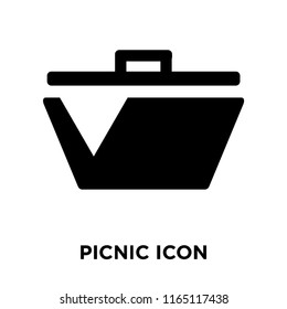 Picnic icon vector isolated on white background, Picnic transparent sign , food symbols