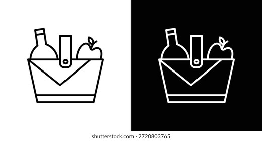 Ícones de piquenique design gráfico símbolos vetoriais. ícone Eps10.