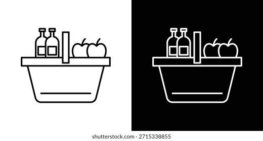 Plantilla de Vector de iconos de picnic, EPS 10 para el diseño