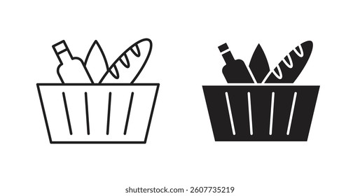 Picnic icons vectors graphic designs