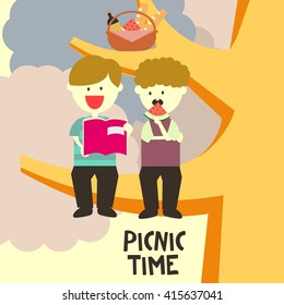 Picnic Illustration Template