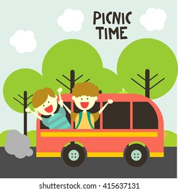 Picnic Illustration Template