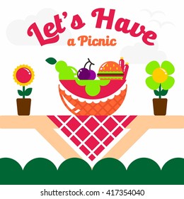 Picnic Illustration Template