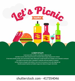 Picnic Illustration Template