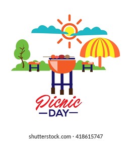 Picnic Illustration Template
