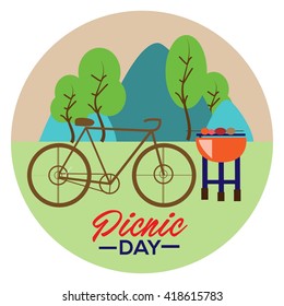 Picnic Illustration Template
