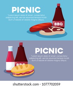 Picnic infographic design