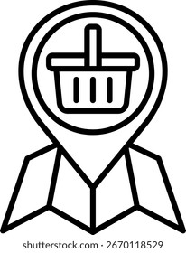 Picknick Linie Vektor Symbol Design