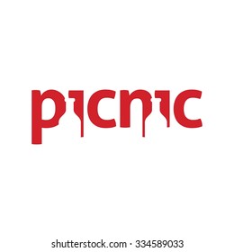 picnic logo. vacation logo. holiday logo.