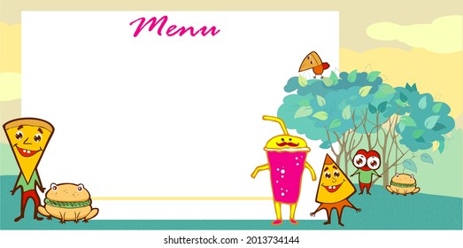 picnic menu design for kids