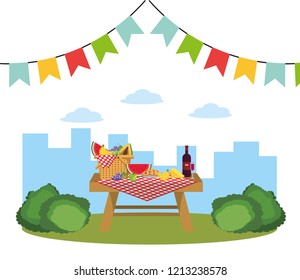 Picnic on park