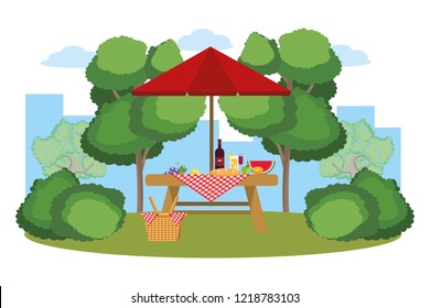 Picnic on park