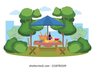 Picnic on park