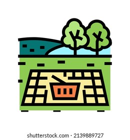 picnic park color icon vector. picnic park sign. isolated symbol illustration
