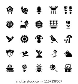 
Picnic in Park Solid Icons 
