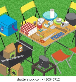 picnic party illustration