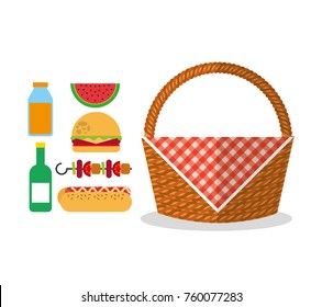 Create A BBQ Scene Hand Drawn PNG Backyard Cookout Picnic Clipart Summer Clipart BBQ ClipArt -Barbecue Clipart Grill Party Food