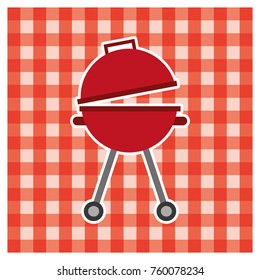 picnic party scene icon