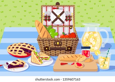 Picnic Set in The Garden