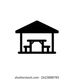 Picnic Shelter with Table Icon