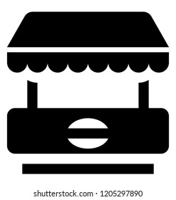 
A picnic table for amusement park 
