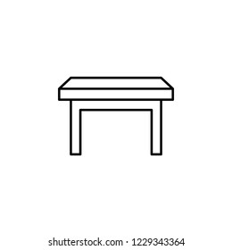 picnic table icon. Element of outline furniture icon. Thin line icon for website design and development, app development. Premium icon