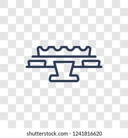 Picnic table icon. Trendy linear Picnic table logo concept on transparent background from camping collection
