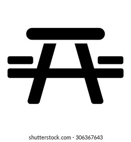 Picnic Table Vector Icon