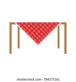 picnic table vector illustration