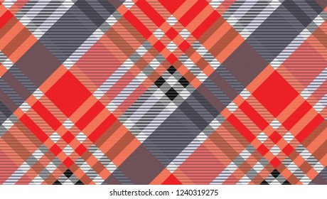 Picnic tablecloth gingham background and tartan patterns.Vector illustration.EPS-10.