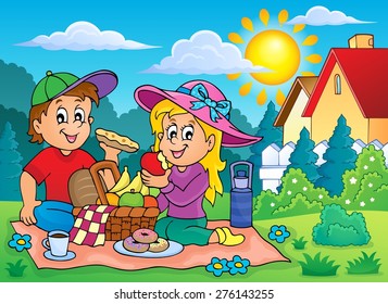 Picnic theme image 2 - eps10 vector illustration.