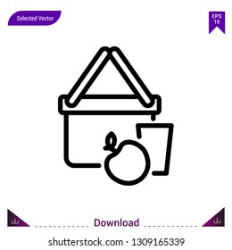 Picnic vector icon. Best modern, simple, isolated,lifestyle-icons.flat icon for website design or mobile applications, UI / UX design vector format.