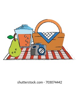 picnic vector illustration
