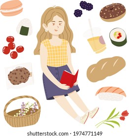 Picnic with yourself, enjoy your favorite food and drink, have some quality time on your own, and read your favorite book.
