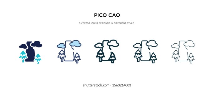 pico cao icon in different style vector illustration. two colored and black pico cao vector icons designed in filled, outline, line and stroke style can be used for web, mobile, ui