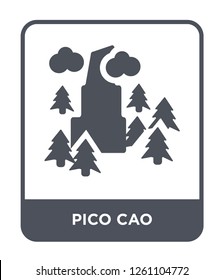 pico cao icon vector on white background, pico cao trendy filled icons from Culture collection, pico cao simple element illustration